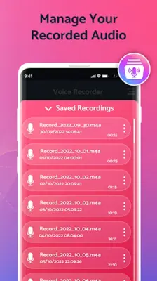 Voice Recorder android App screenshot 1